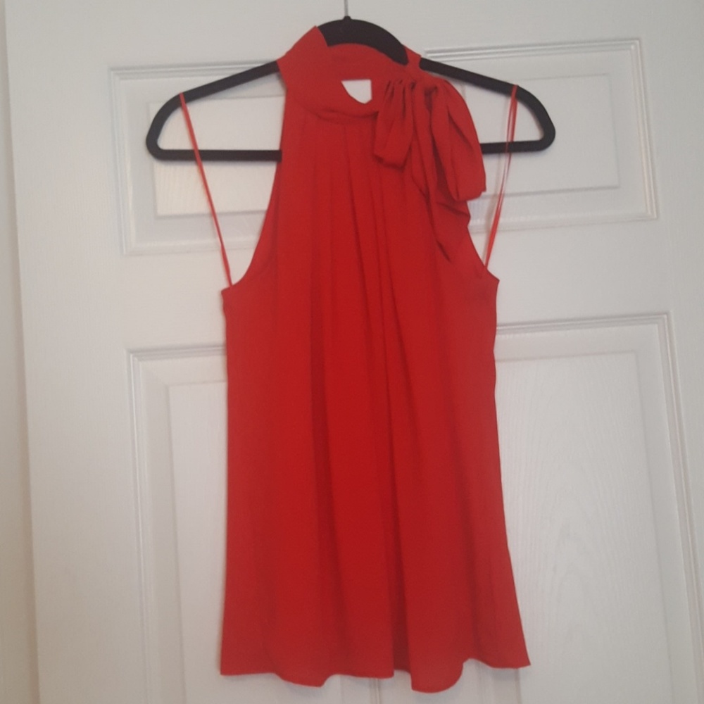 Flowing Red Blouse